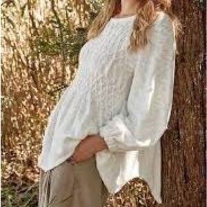 Free People Snowbell Babydoll Cottagecore Coquette Smocked Top Size XS / S